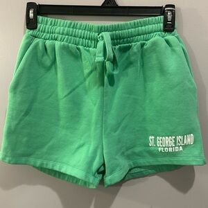 Relaxx St. George Island FL Green Drawstring Shorts Size M
